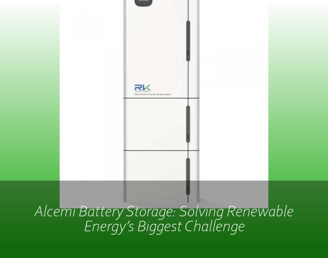 Alcemi Battery Storage: Solving Renewable Energy’s Biggest Challenge